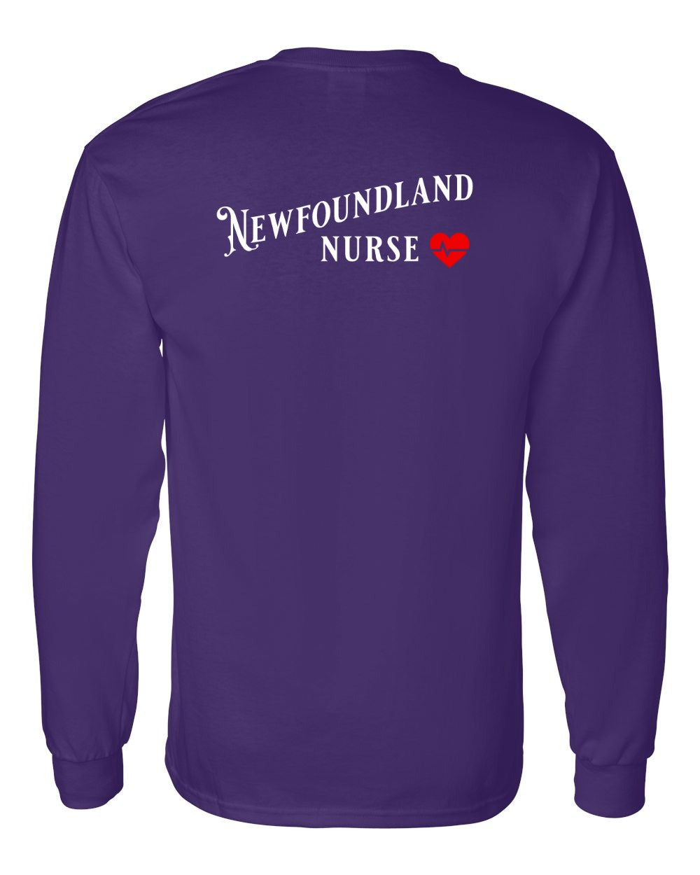 Newfoundland Nurse Left Chest and Back Long Sleeve