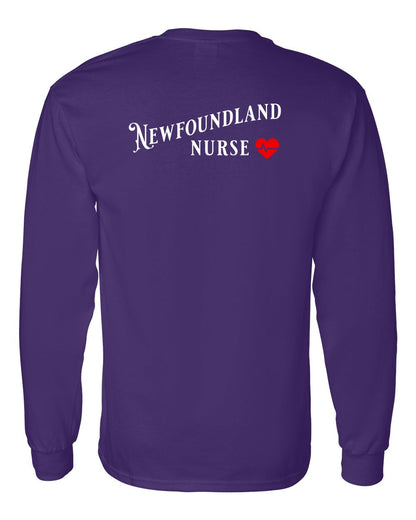 Newfoundland Nurse Left Chest and Back Long Sleeve