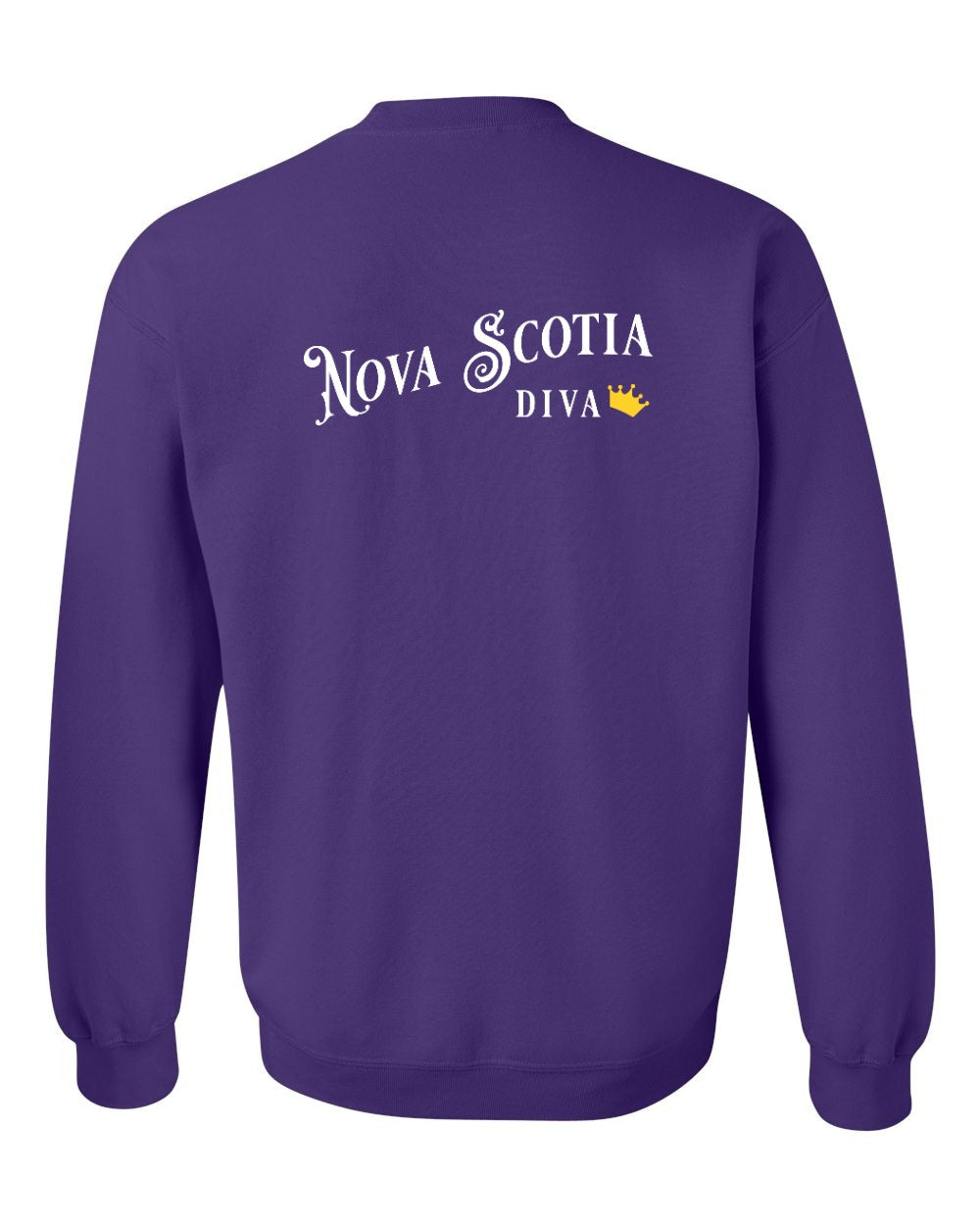 Nova Scotia Diva Left Chest and Back crew-neck