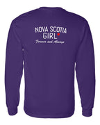 NS Girl Forever and Always Left Chest & Back Long Sleeve Tee - Unisex