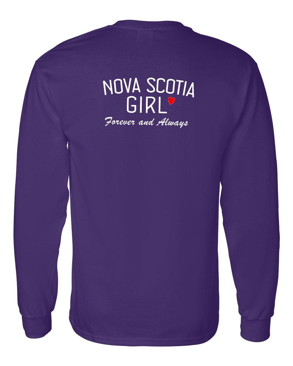 NS Girl Forever and Always Left Chest & Back Long Sleeve Tee - Unisex