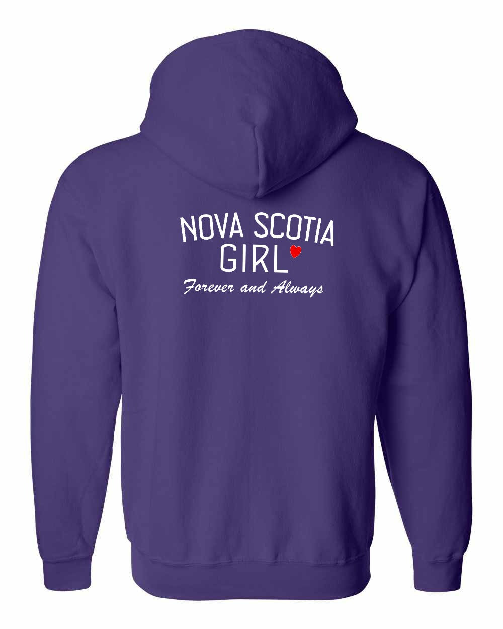 NS Girl Forever and Always Left Chest & Back Zip Hoodie - Unisex