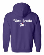 NS Girl Heart Dot Left Chest & Back Zip Hoodie - Unisex