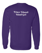 PEI Girl Heart Dot Left Chest & Back Long Sleeve Tee - Unisex