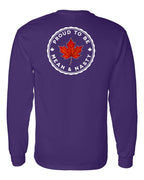 Proud Mean & Nasty Leaf Left Chest and Back Long Sleeve - Gildan Canada (sewn Internationally) - Unisex