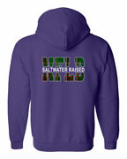 NFLD NFLD Saltwater Raised Left Chest and Back Zip Hoodie - Unisex