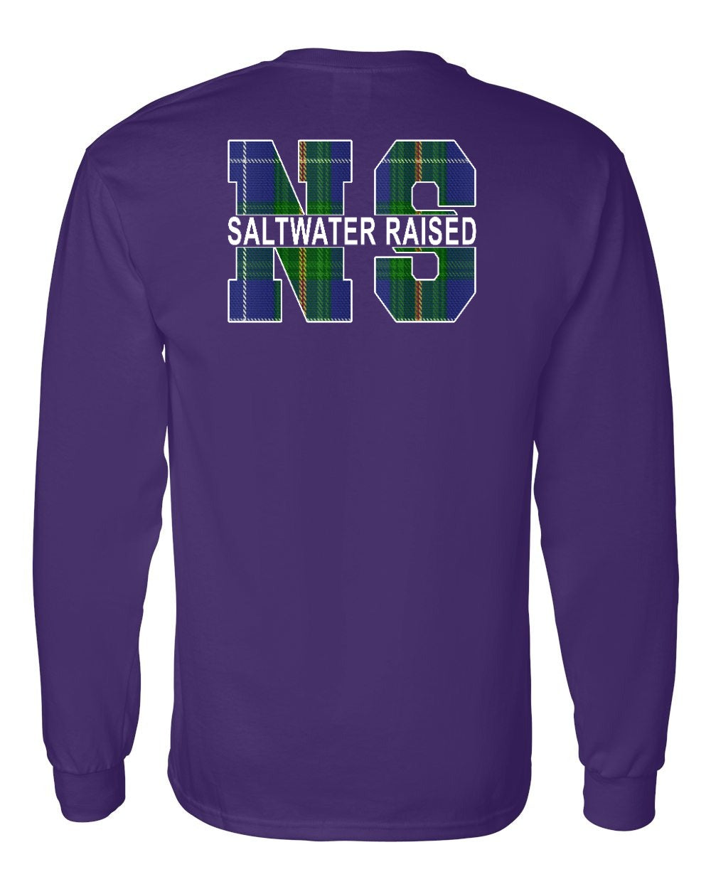Saltwater Raised Left Chest and Back Long Sleeve Tee