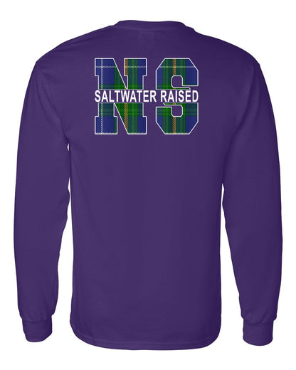 Saltwater Raised Left Chest and Back Long Sleeve Tee