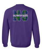 Saltwater Raised NS Left Chest and Back Crewneck Sweatshirt - Unisex