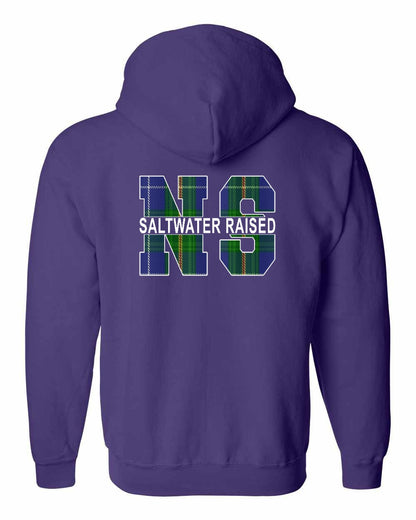 Saltwater Raised Left Chest and Back zip-hoodie