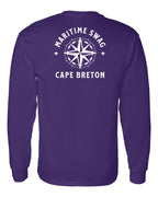 Maritime Swag CB Compass Left Chest and Back Long Sleeve Tee - Unisex