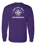 Maritime Swag NB Compass Left Chest and Back Long Sleeve Tee - Unisex