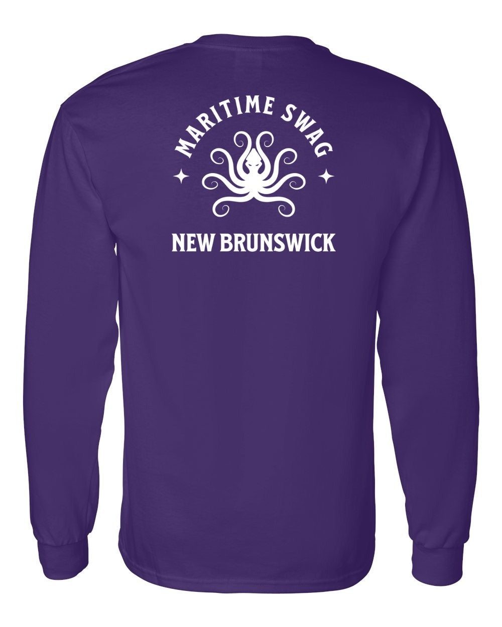 Maritime Swag New Brunswick Octopus Left Chest and Back Long Sleeve Tee
