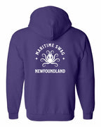 Maritime Swag NFLD Octopus Left Chest and Back Zip Hoodie - Unisex