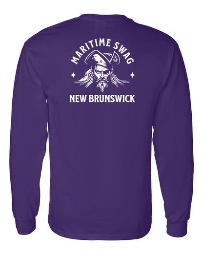 Maritime Swag New Brunswick Pirate Left Chest and Back Long Sleeve Tee