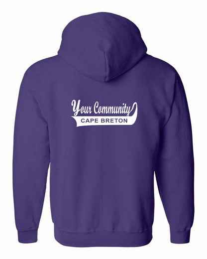 Your Community Swoop (Cape Breton) Left Chest and Back Zip Hoodie