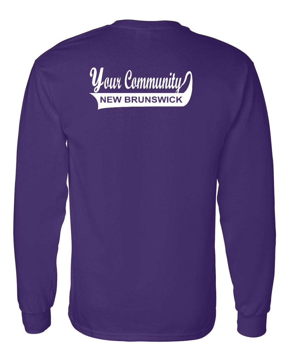 Your Community Swoop NB Left Chest and Back Long Sleeve Tee - Unisex