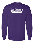 Your Community Swoop NB Left Chest and Back Long Sleeve Tee - Unisex