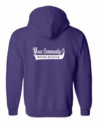 Custom Your Community Swoop (NS) Left Chest and Back Zip Hoodie - Unisex