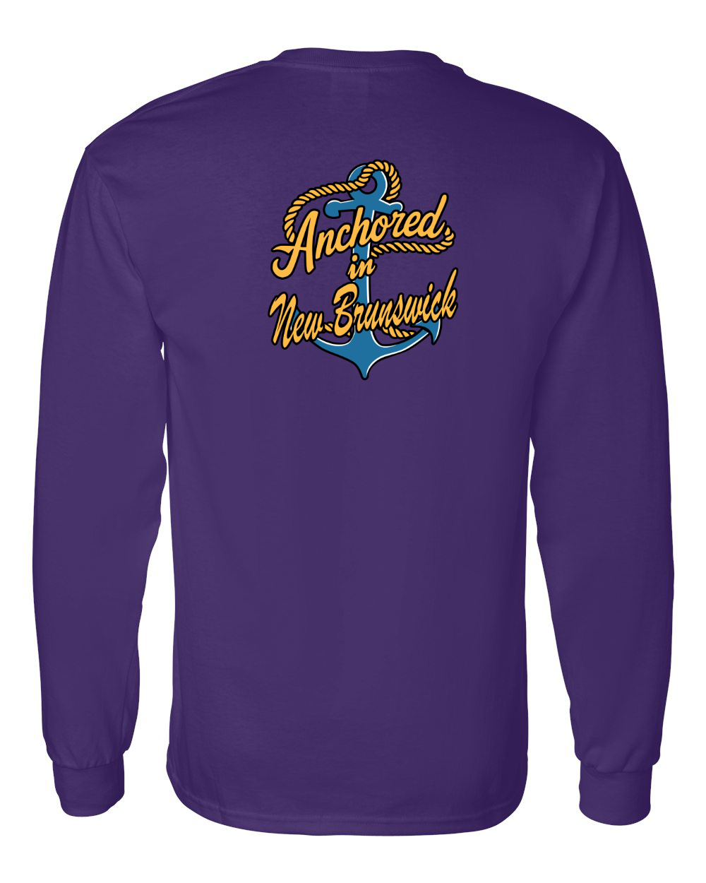 Anchored in NB Left Chest and Back Long Sleeve Tee - Unisex