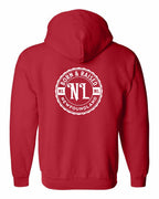 Born & Raised NFLD Left Chest And Back Zip Hoodie - Unisex