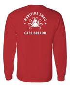 Maritime Swag CB Octopus Left Chest and Back Long Sleeve Tee - Unisex