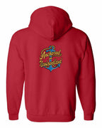Anchored in NFLD (New Design) Left Chest and Back Zip Hoodie - Unisex