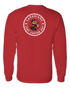 Canadiano just Coffee EH! Rosie Sunglasses Left Chest and Back Long Sleeve - Gildan Canada (sewn Internationally) - Unisex