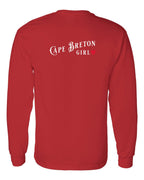 CB Girl Left Chest and Back Long Sleeve Tee - Unisex