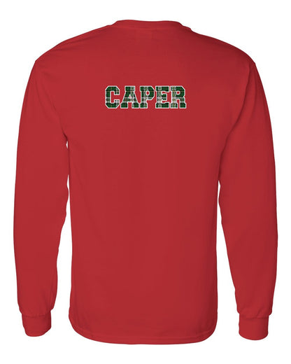 Caper Left Chest and Back Long Sleeve Tee