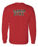 Caper Girl Left Chest and Back Long Sleeve Tee - Unisex