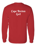 CB Girl Heart Dot Left Chest & Back Long Sleeve Tee - Unisex