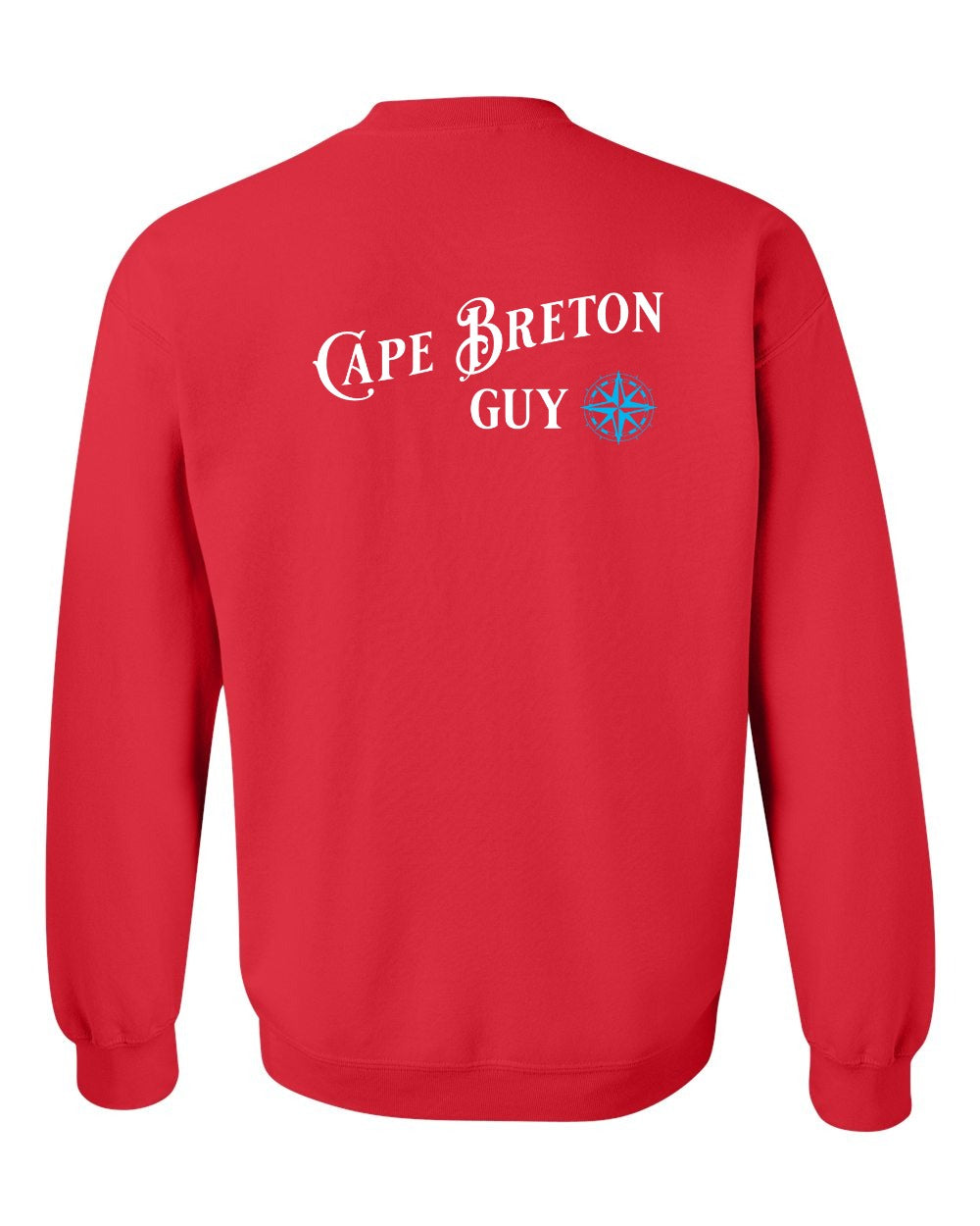 CB Guy Blue Left Chest and Back Crewneck Sweatshirt - Unisex