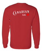Canadian Gal Left Chest and Back Long Sleeve - Gildan Canada (sewn Internationally) - Unisex