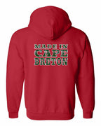 Made In CB Tartan Left Chest and Back Zip Hoodie - Unisex