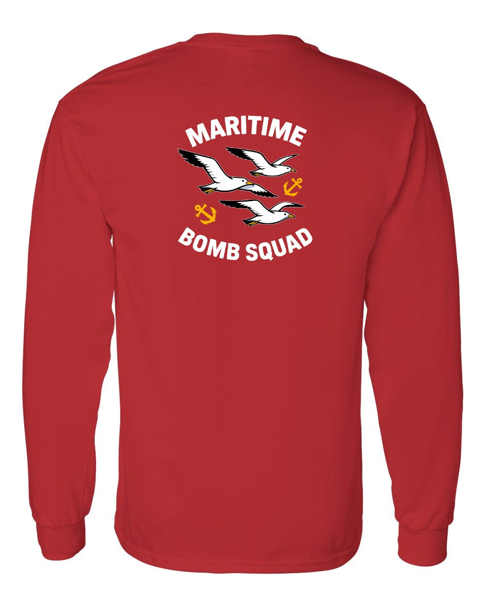 Maritime Bomb Squad Left Chest & Back Long Sleeve Tee - Unisex