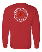 Never 51st Leaf Left Chest and Back Long Sleeve - Gildan Canada (sewn Internationally) - Unisex
