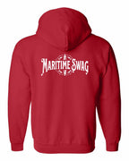 Maritime Swag Logo Left Chest and Back Zip Hoodie - Unisex