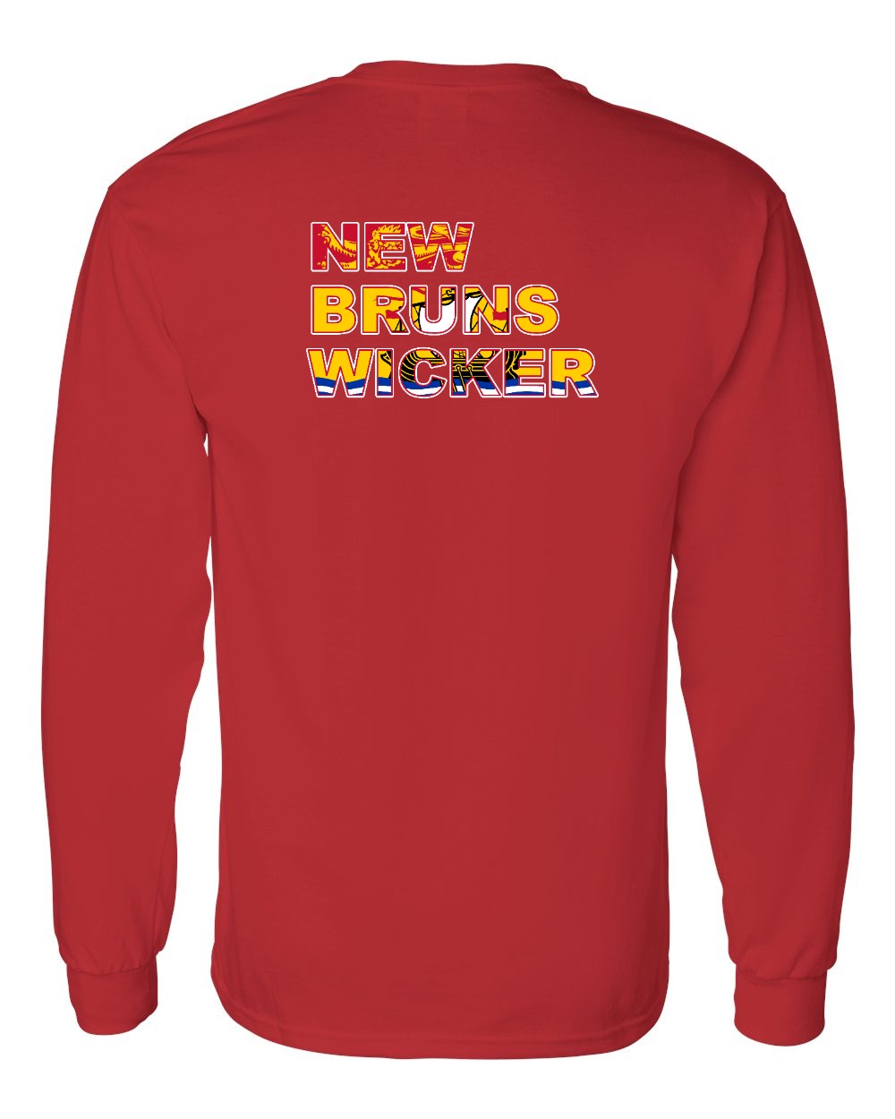 New Bruns Wicker Left Chest and Back Long Sleeve Tee - Unisex