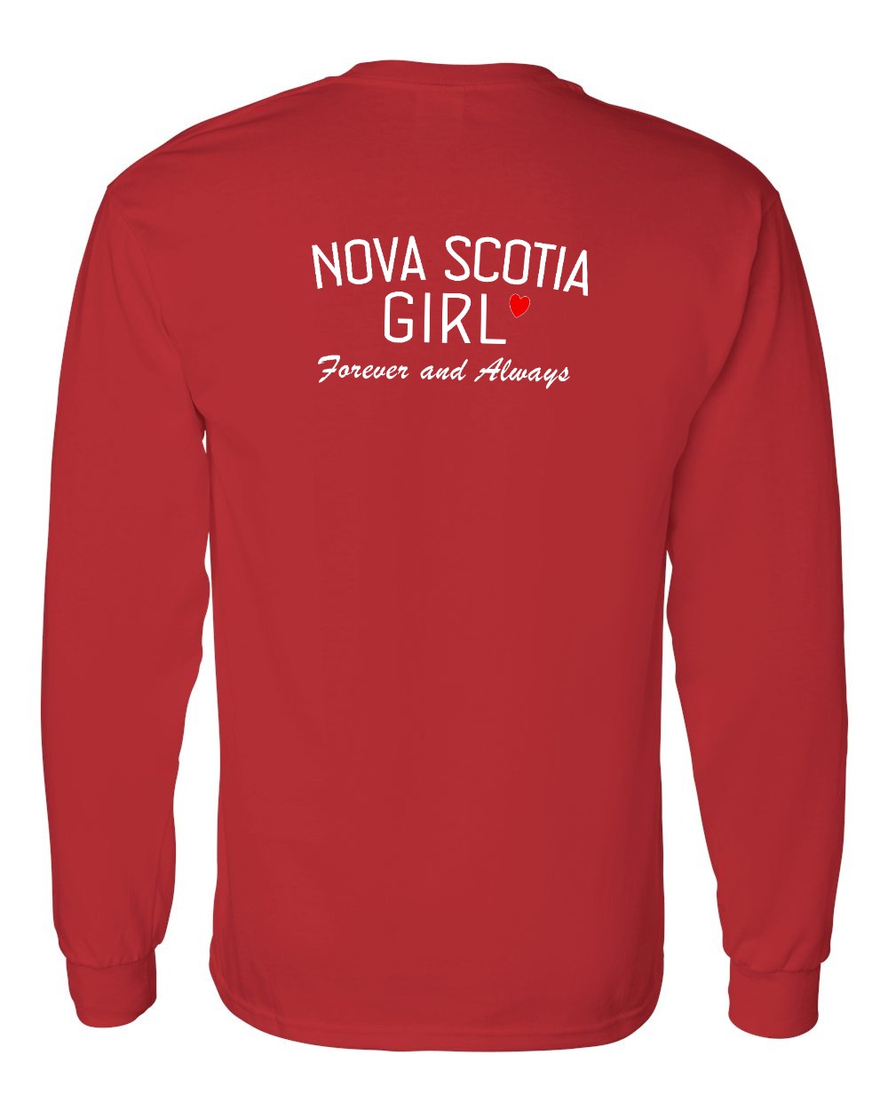 NS Girl Forever and Always Left Chest & Back Long Sleeve Tee - Unisex
