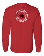 Plaid to the Bone Circle Leaf Left Chest and Back Long Sleeve - Gildan Canada (sewn Internationally) - Unisex