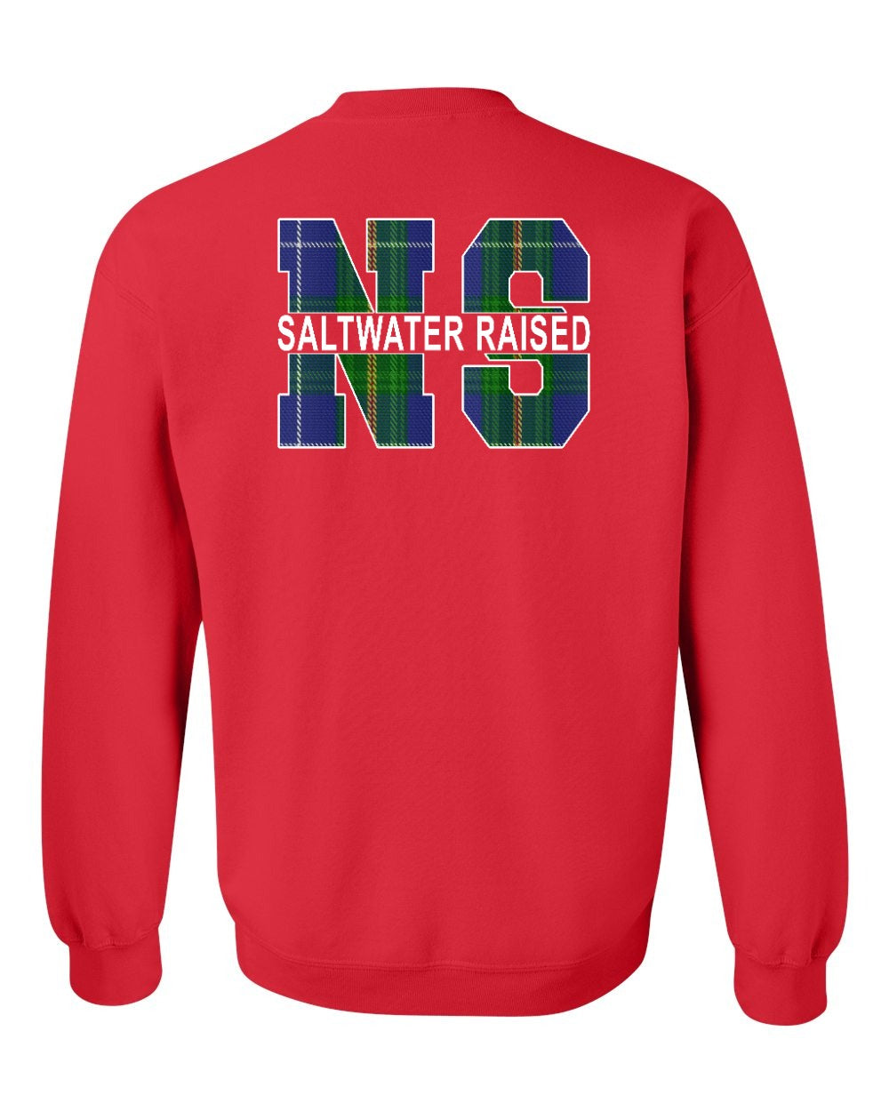 Saltwater Raised NS Left Chest and Back Crewneck Sweatshirt - Unisex