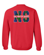 Saltwater Raised NS Left Chest and Back Crewneck Sweatshirt - Unisex