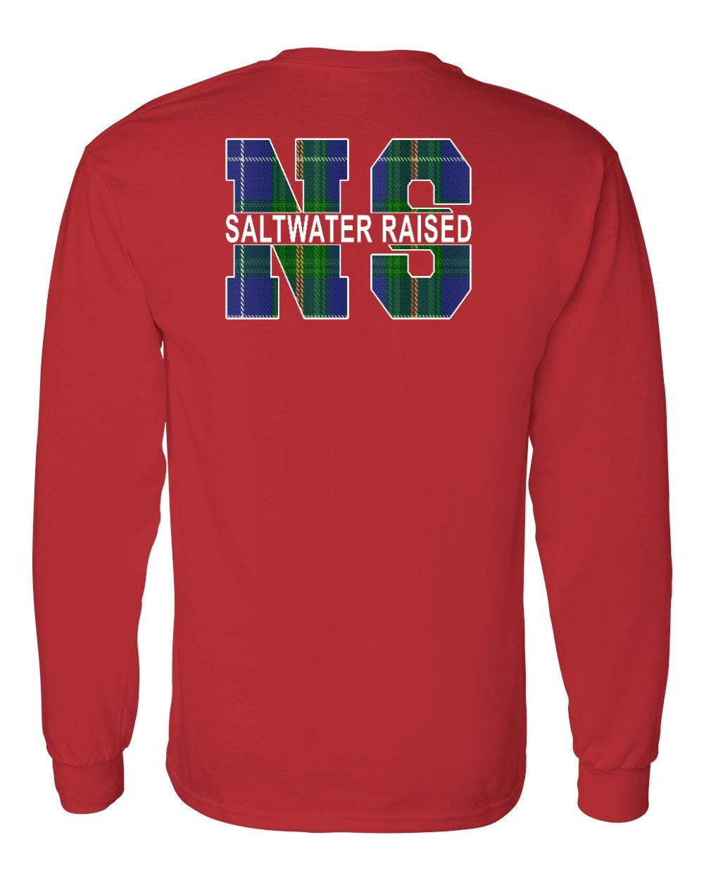 Saltwater Raised Left Chest and Back Long Sleeve Tee