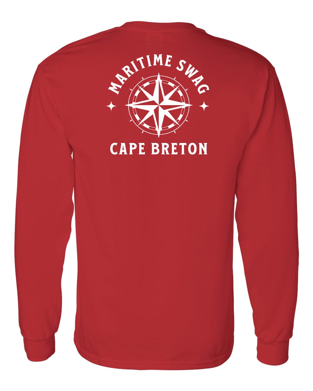 Maritime Swag Cape Breton Compass Left Chest and Back Long Sleeve Tee