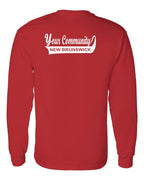 Your Community Swoop NB Left Chest and Back Long Sleeve Tee - Unisex