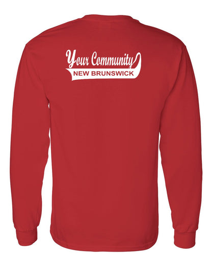 Your Community Swoop (New Brunswick) Left Chest and Back Long Sleeve Tee