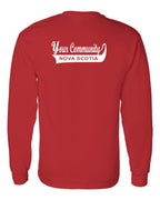 Custom Your Community Swoop (NS) Left Chest and Back Long Sleeve Tee - Unisex