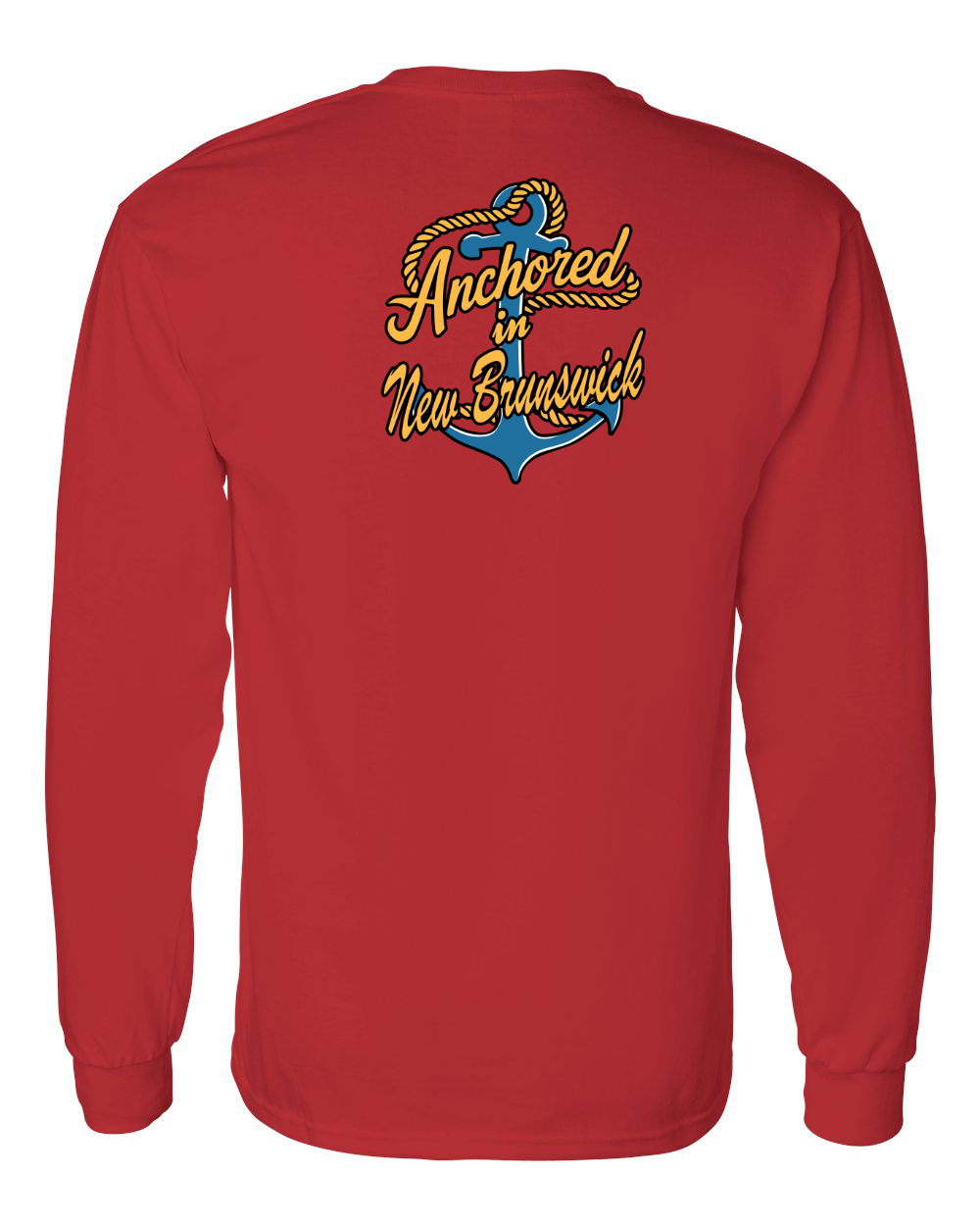Anchored in NB Left Chest and Back Long Sleeve Tee - Unisex