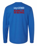 Living in Custom Made in NB Left Chest and Back Long Sleeve Tee - Unisex
